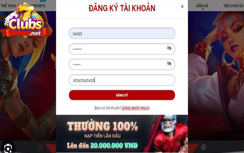 Hướng dẫn đăng ký tài khoản tại 97win